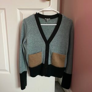 Colour-block cardigan